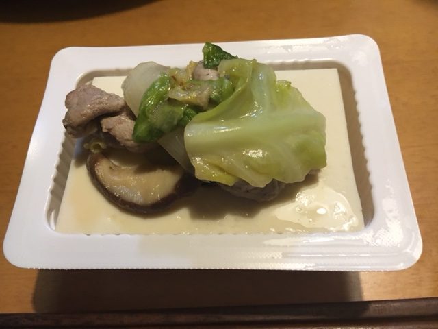 肉野菜炒め（今日の豆腐）