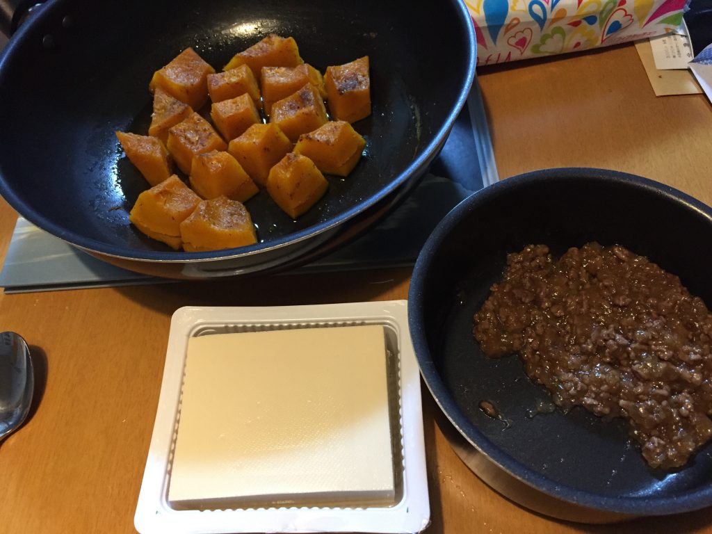 かぼちゃの煮物（今日の豆腐）