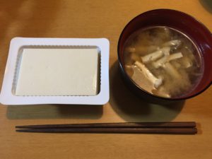 日本の食卓（今日の豆腐）