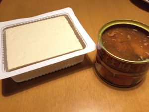 サバ缶（今日の豆腐）