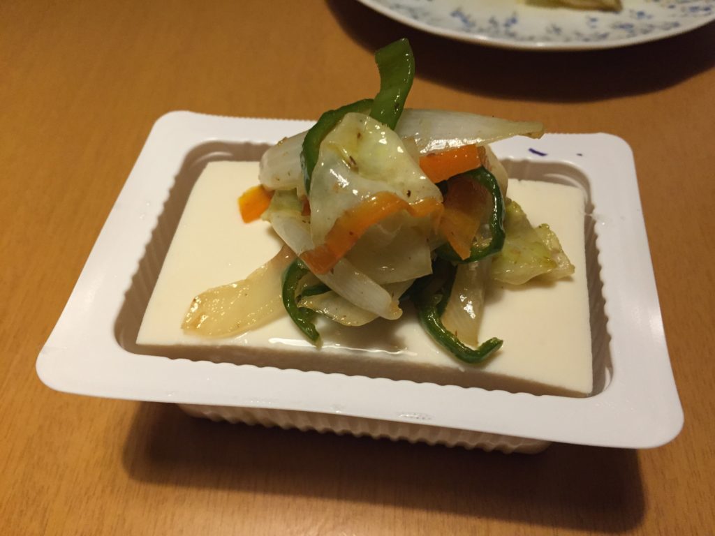野菜炒め（今日の豆腐）